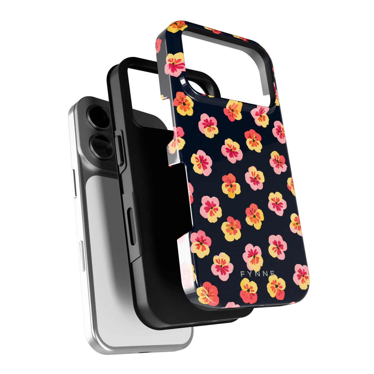 Viooltjes bij Nacht hoesje voor iPhone 17 Pro, los van de telefoon
