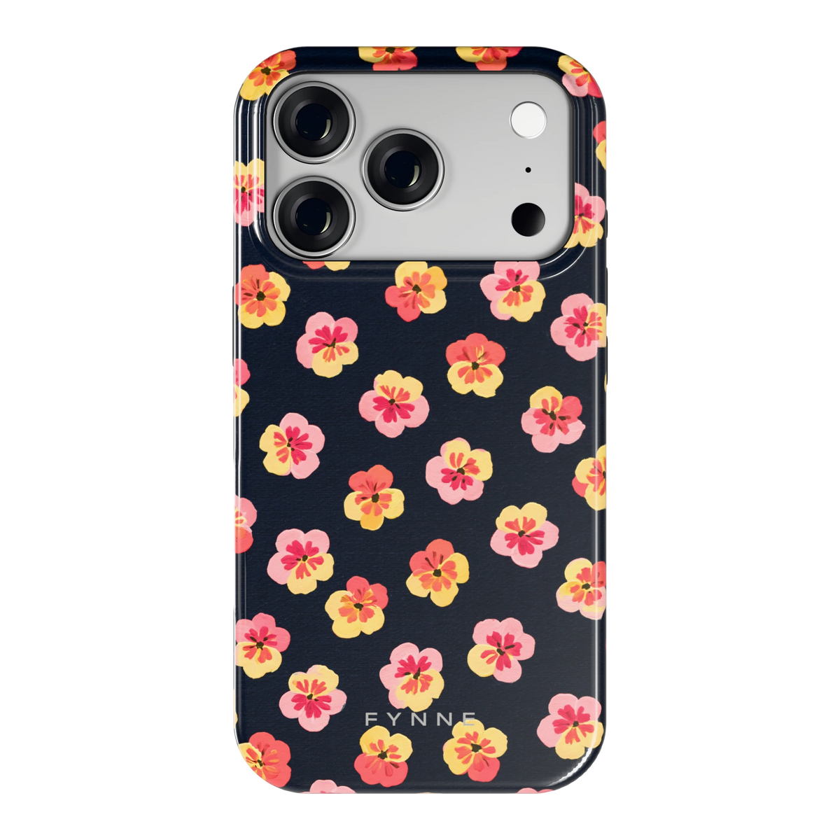 Viooltjes bij Nacht hoesje voor iPhone 18 Pro, achterkant