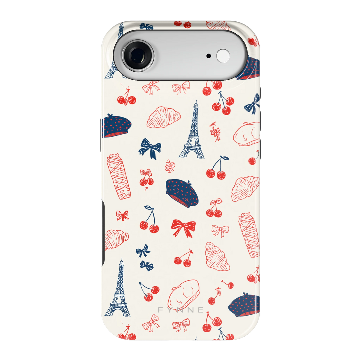 Parijse Doodles hoesje voor iPhone Air, achterkant