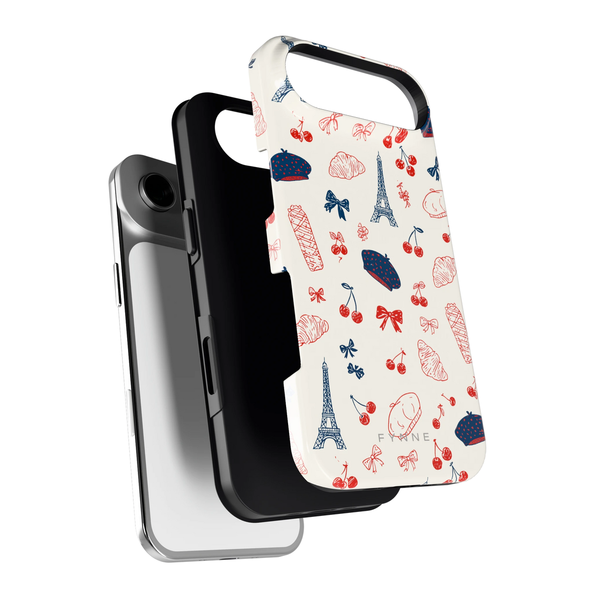 Parijse Doodles hoesje voor iPhone Air, los van de telefoon
