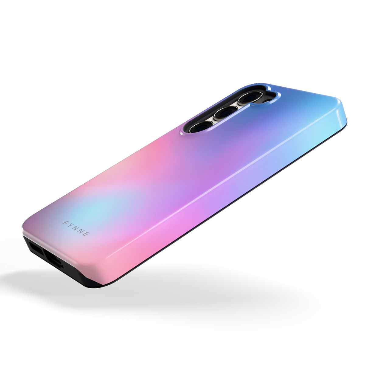 Pastelnevel hoesje voor Galaxy S23, schuin