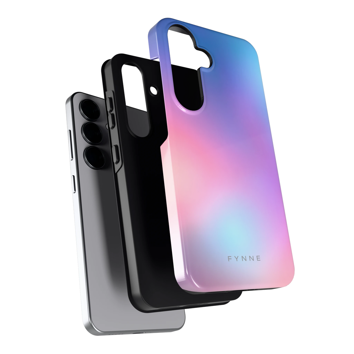 Pastelnevel hoesje voor Galaxy S25, los van de telefoon