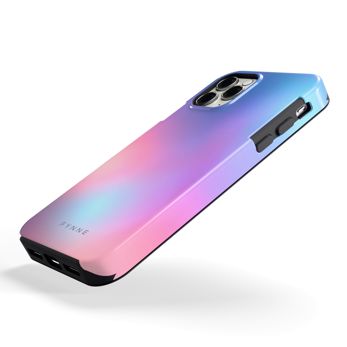 Pastelnevel hoesje voor iPhone 11 Pro, schuin