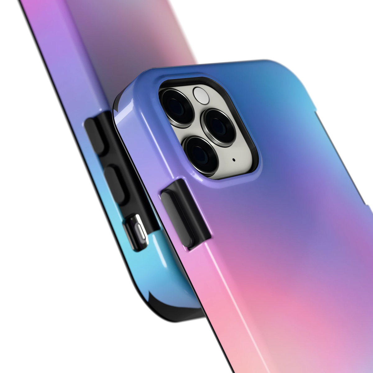 Pastelnevel hoesje voor iPhone 11 Pro, close-up