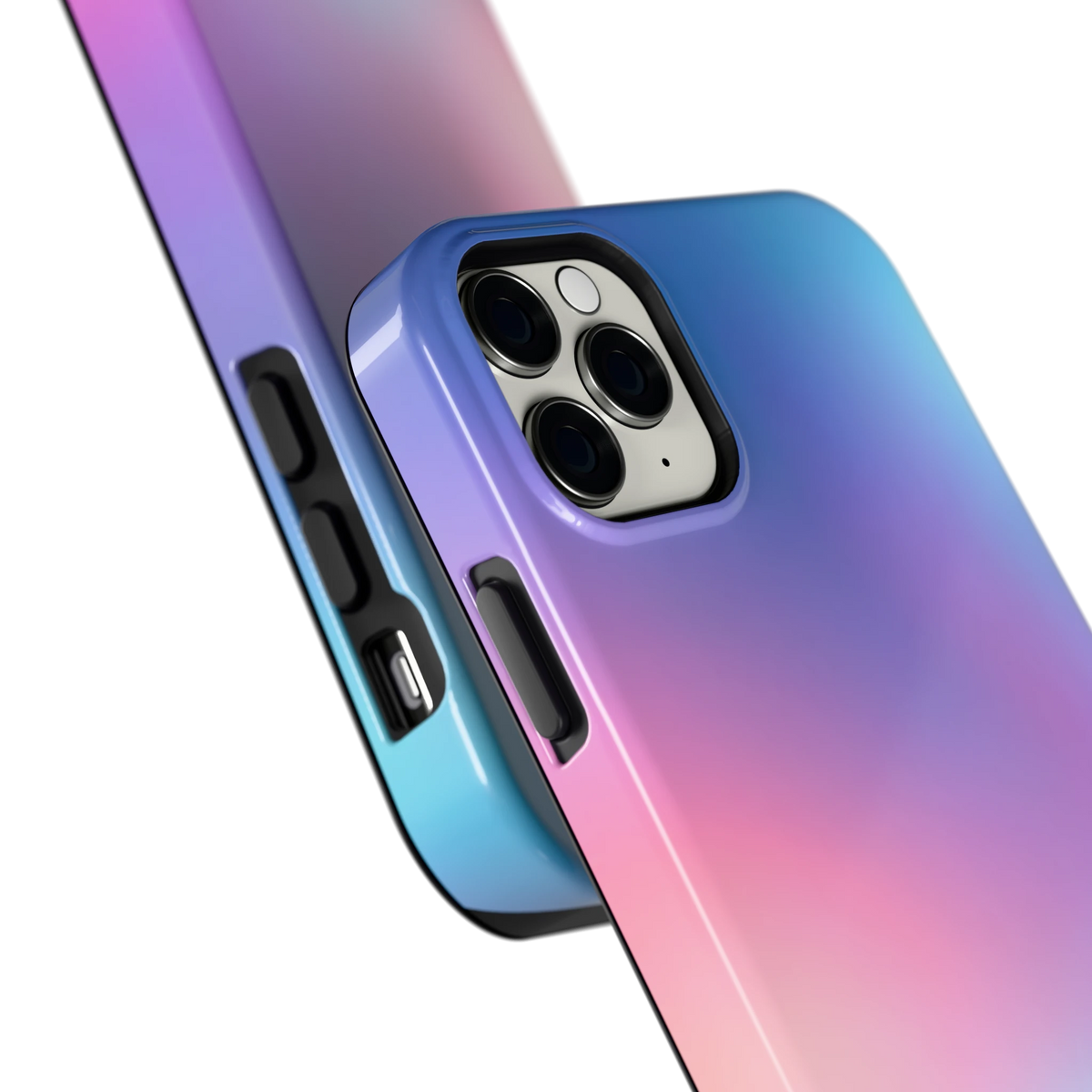Pastelnevel hoesje voor iPhone 11 Pro Max, close-up