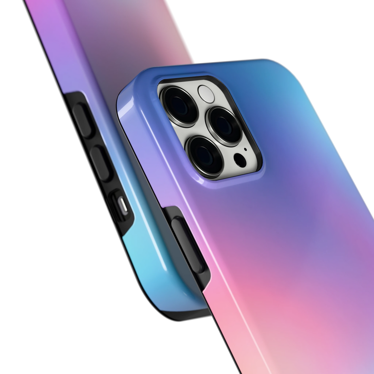 Pastelnevel hoesje voor iPhone 12 Pro Max, close-up