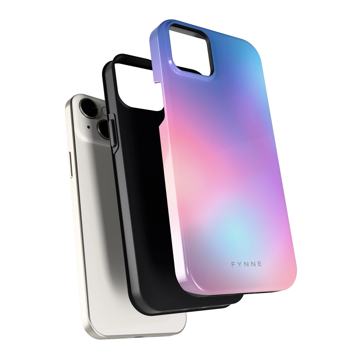 Pastelnevel hoesje voor iPhone 14 Plus, los van de telefoon