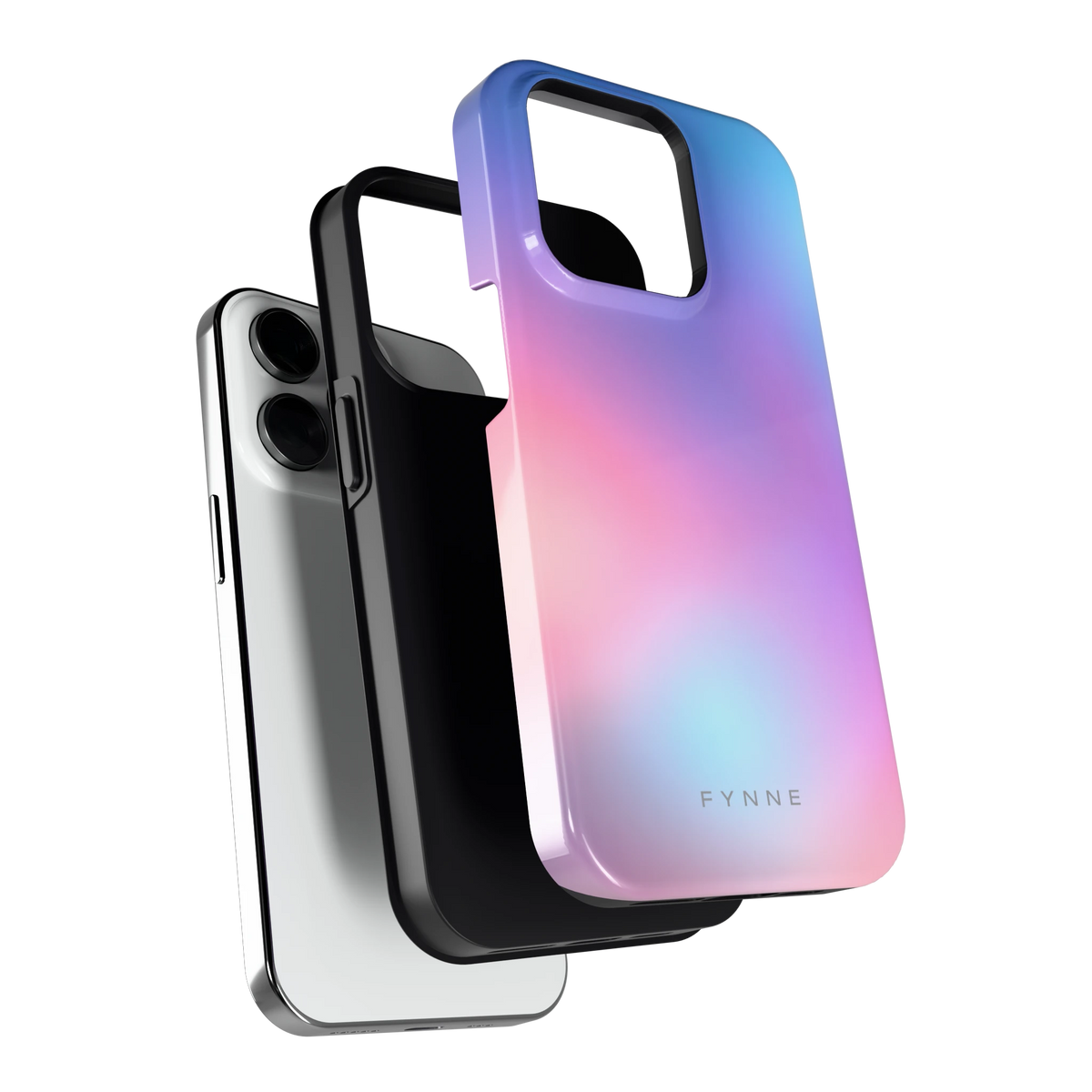 Pastelnevel hoesje voor iPhone 14 Pro, los van de telefoon