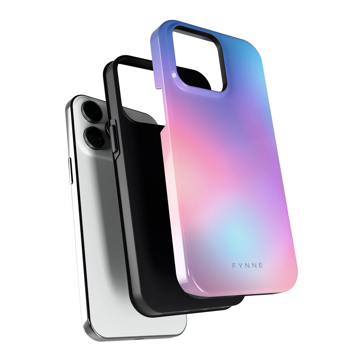 Pastelnevel hoesje voor iPhone 14 Pro Max, los van de telefoon