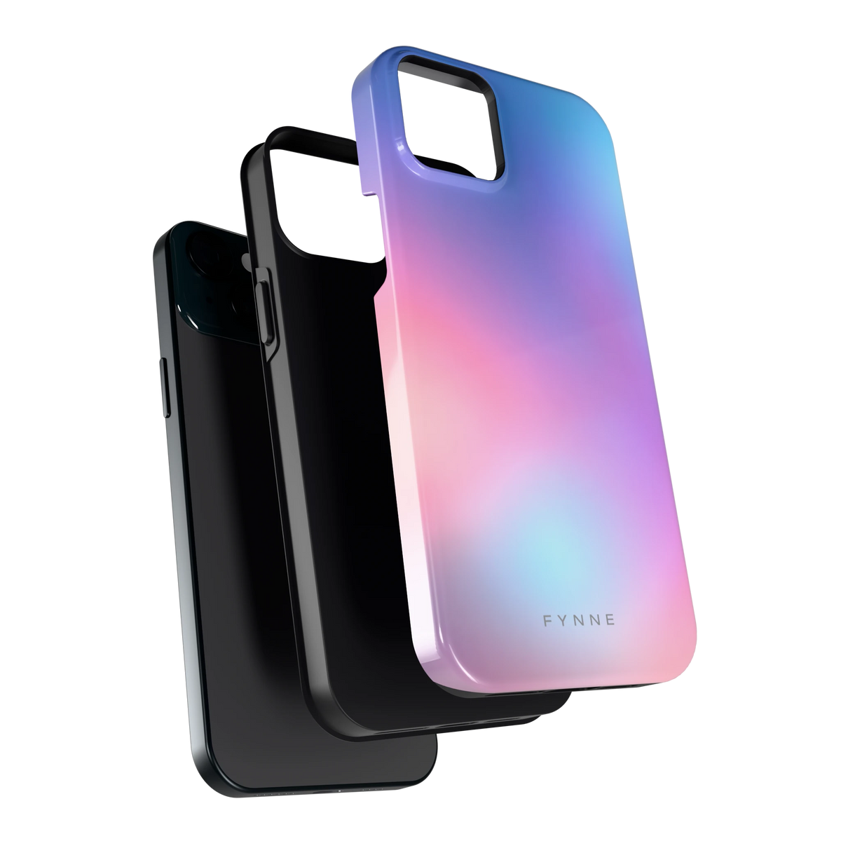 Pastelnevel hoesje voor iPhone 15 Plus, los van de telefoon