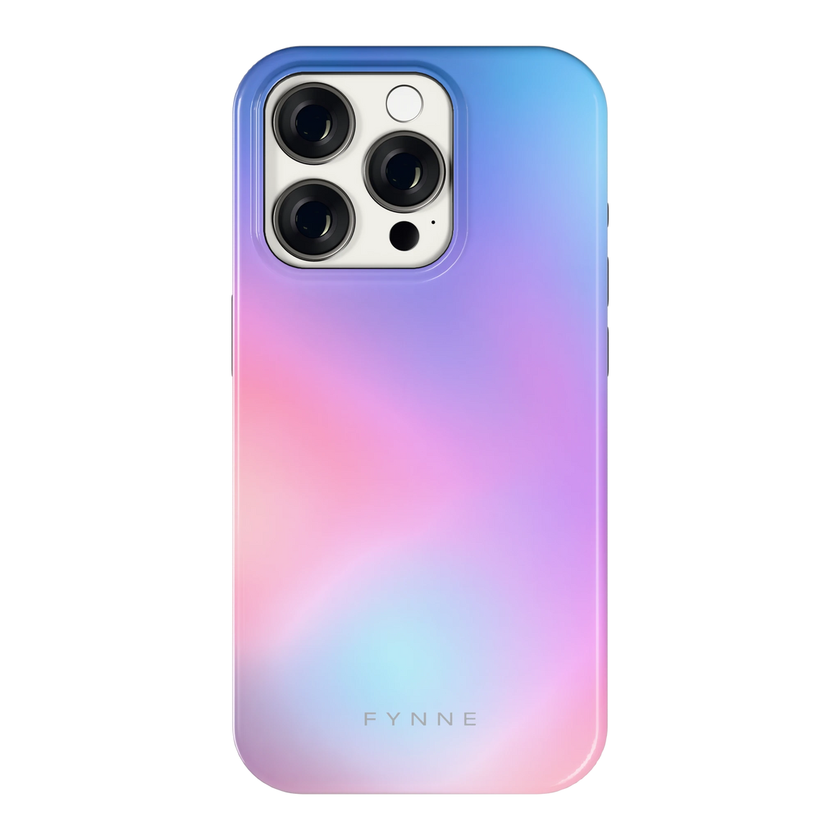Pastelnevel hoesje voor iPhone 15 Pro, achterkant