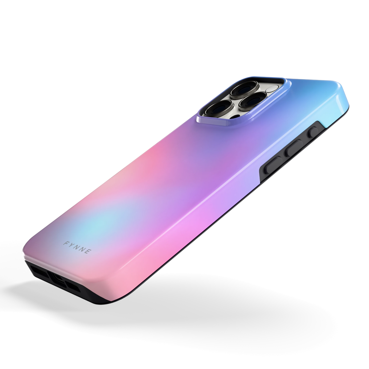 Pastelnevel hoesje voor iPhone 15 Pro Max, schuin
