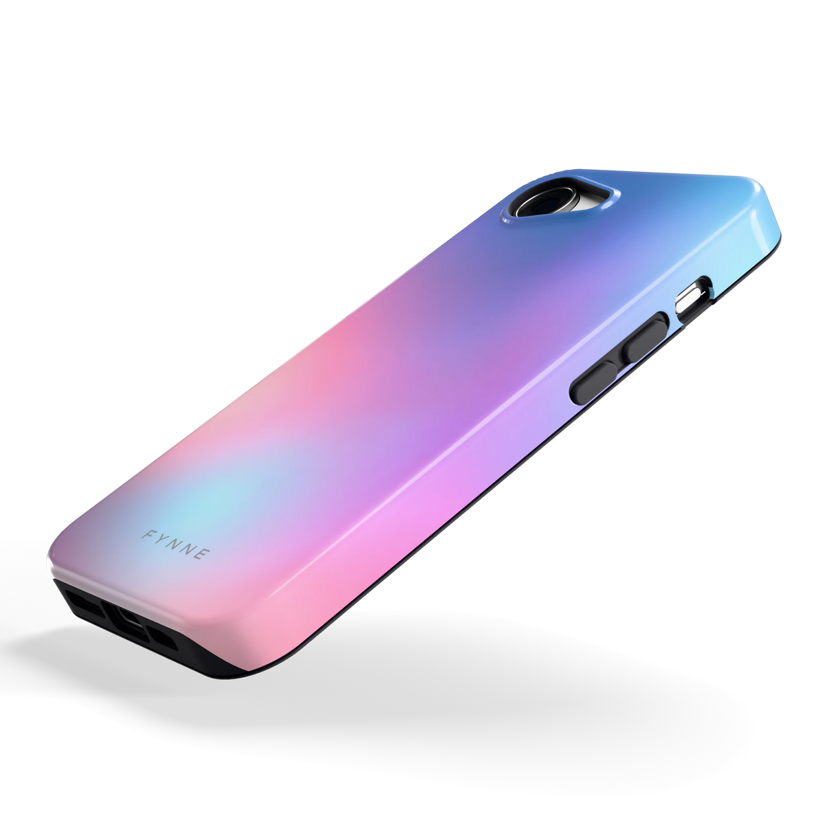 Pastelnevel hoesje voor iPhone 16e, schuin