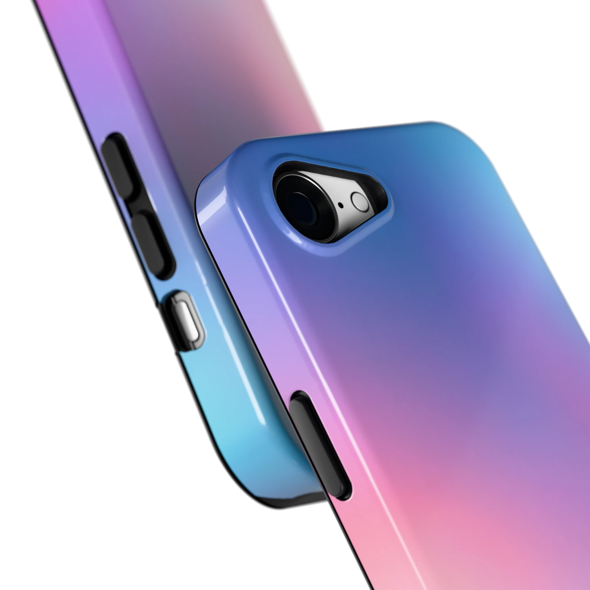 Pastelnevel hoesje voor iPhone 16e, close-up