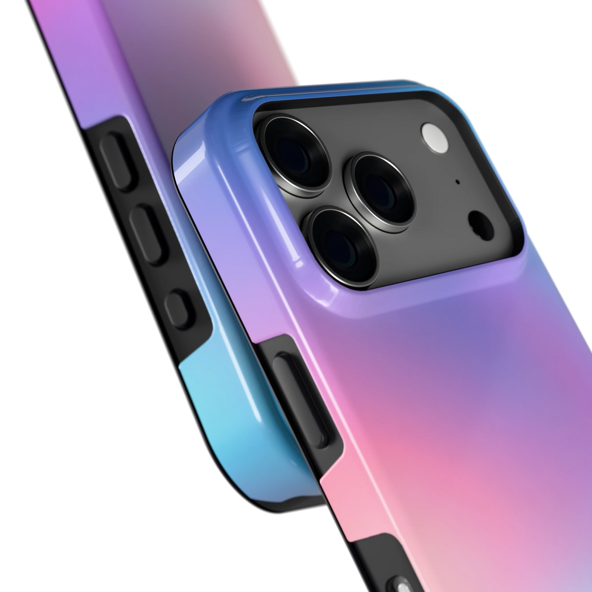 Pastelnevel hoesje voor iPhone 18 Pro, close-up
