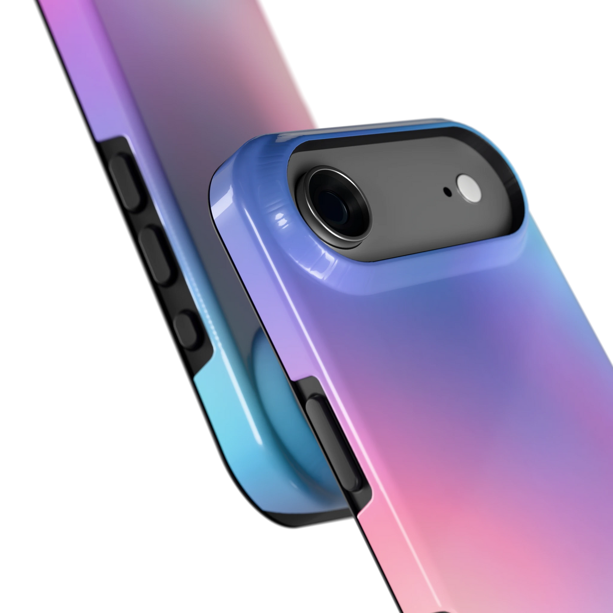 Pastelnevel hoesje voor iPhone Air, close-up
