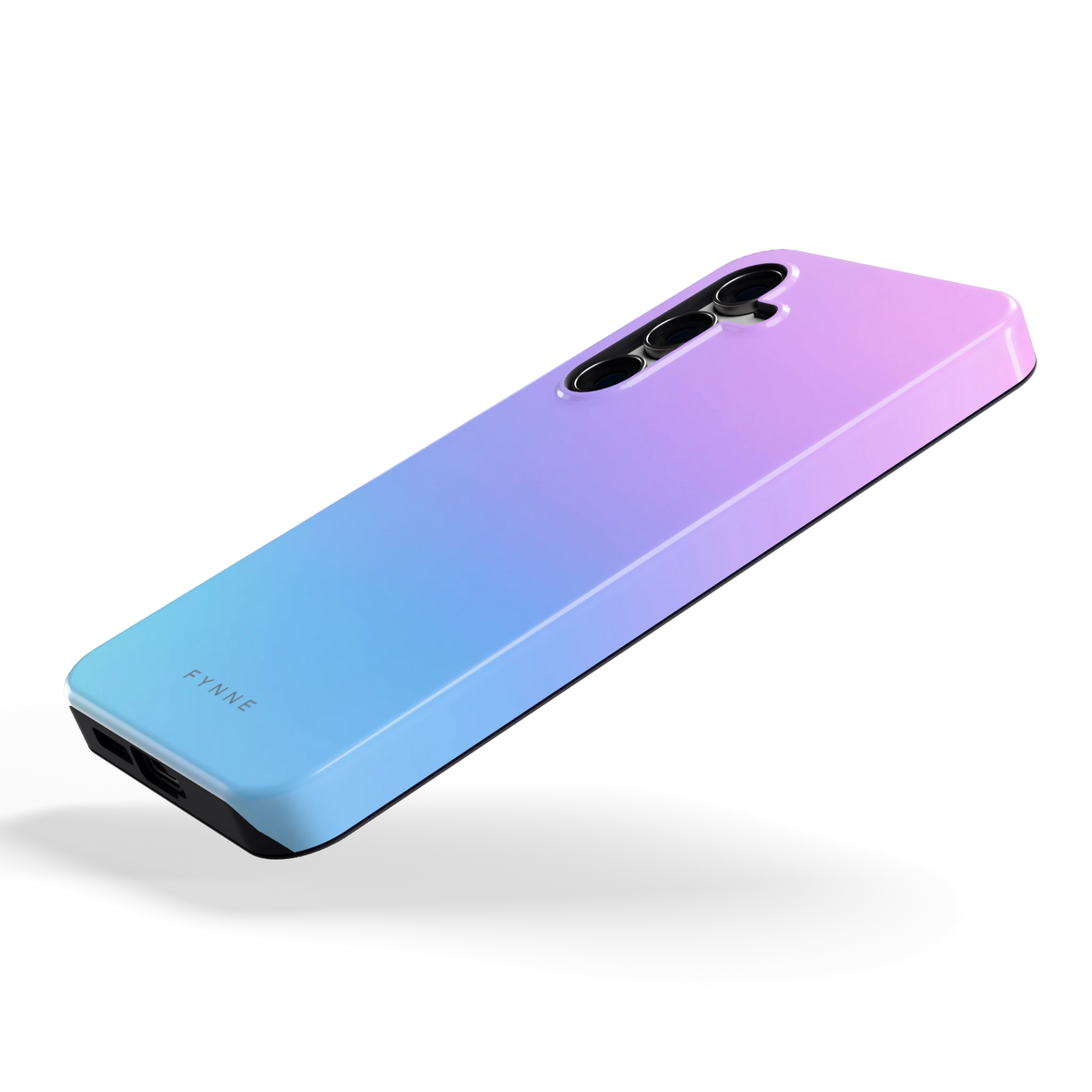Pastel Kleurverloop hoesje voor Galaxy S24 FE, schuin
