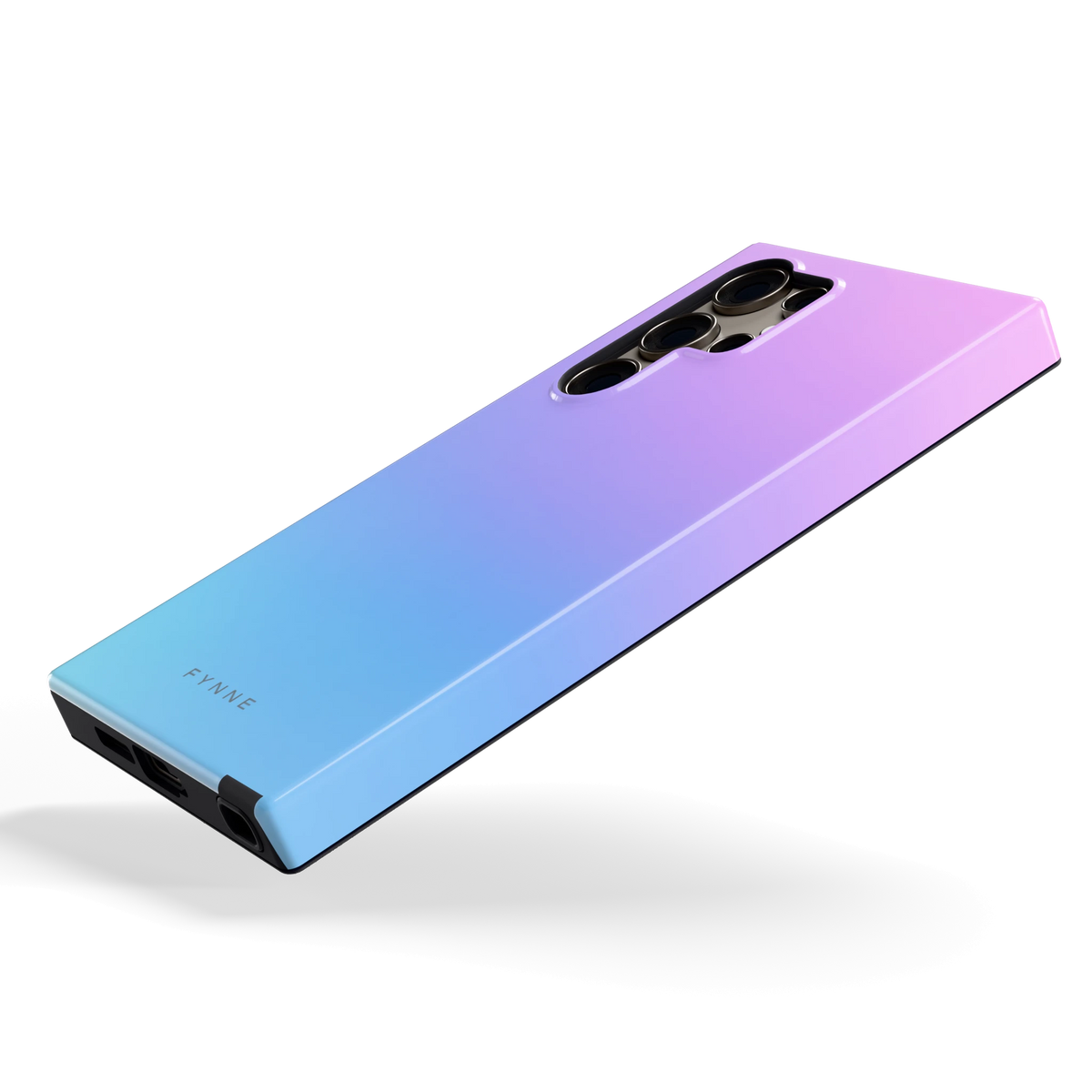 Pastel Kleurverloop hoesje voor Galaxy S24 Ultra, schuin