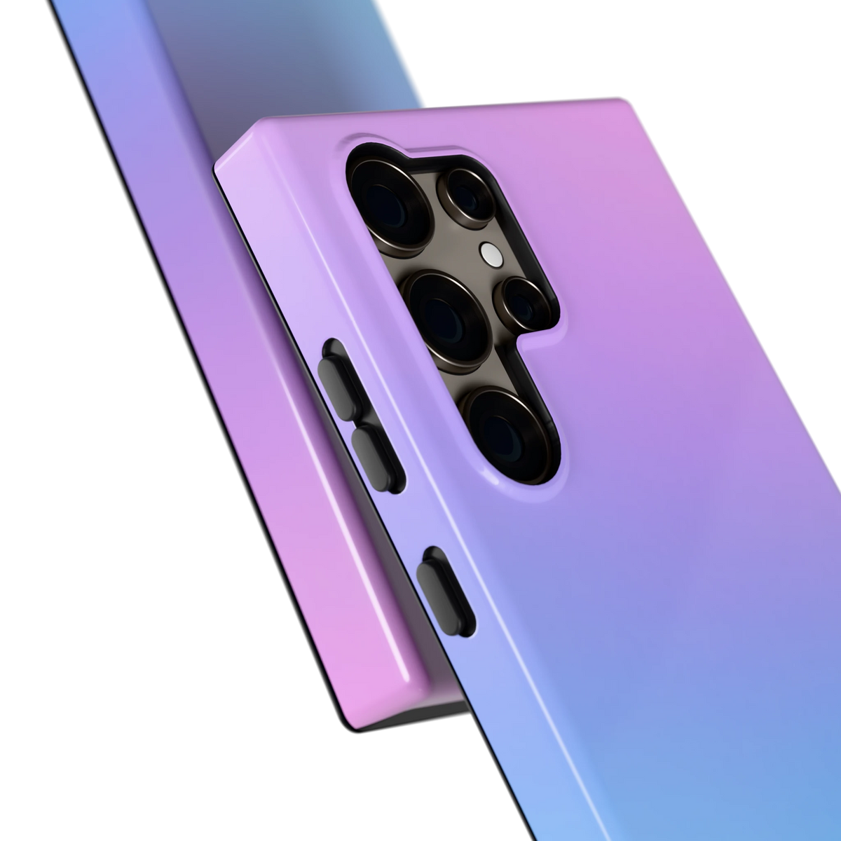 Pastel Kleurverloop hoesje voor Galaxy S24 Ultra, close-up