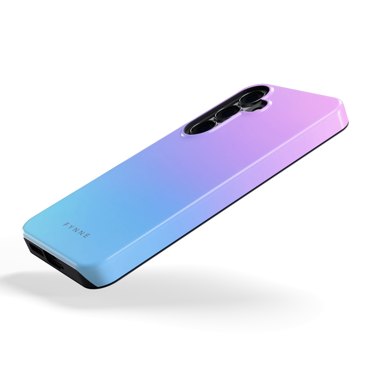 Pastel Kleurverloop hoesje voor Galaxy S25, schuin