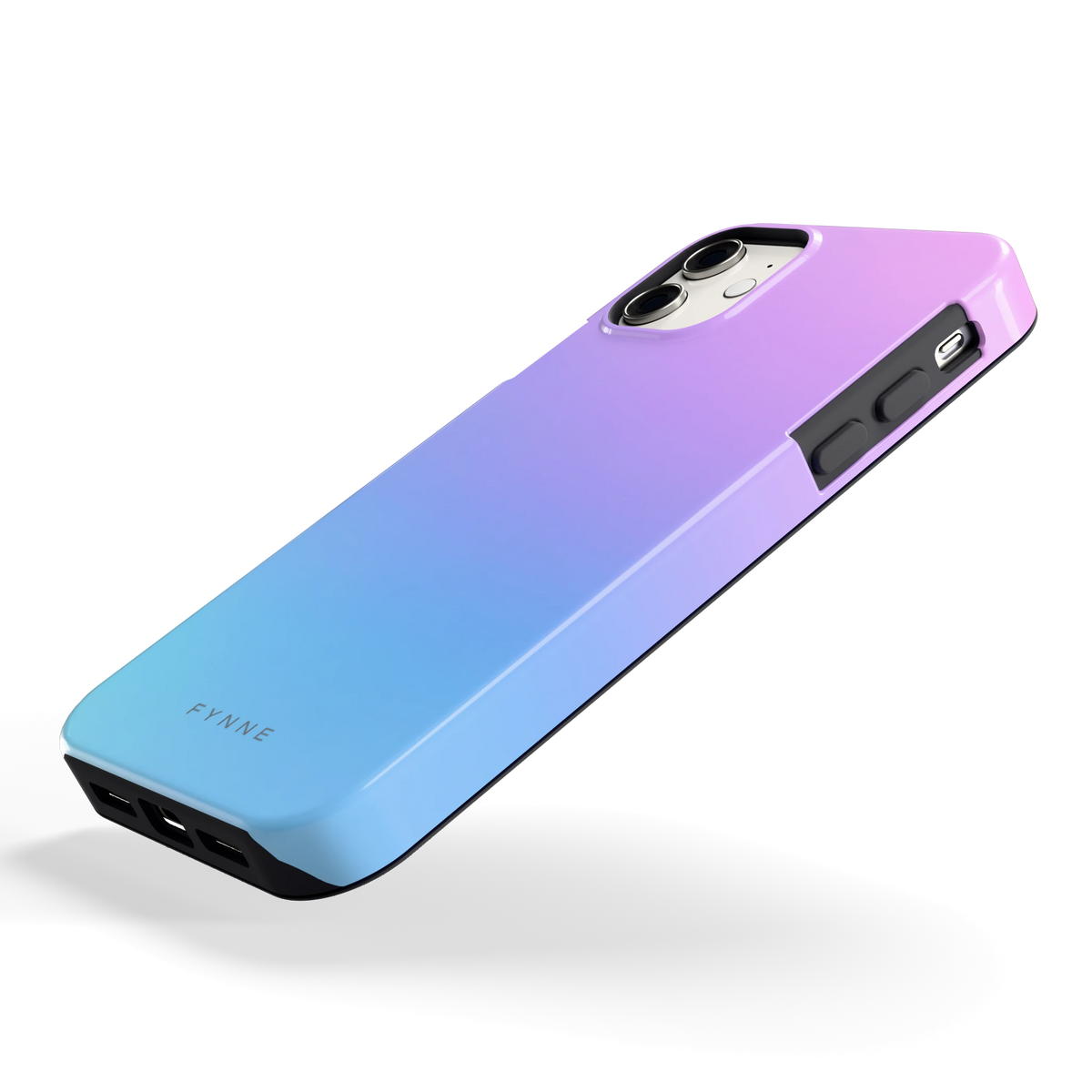 Pastel Kleurverloop hoesje voor iPhone 11, schuin