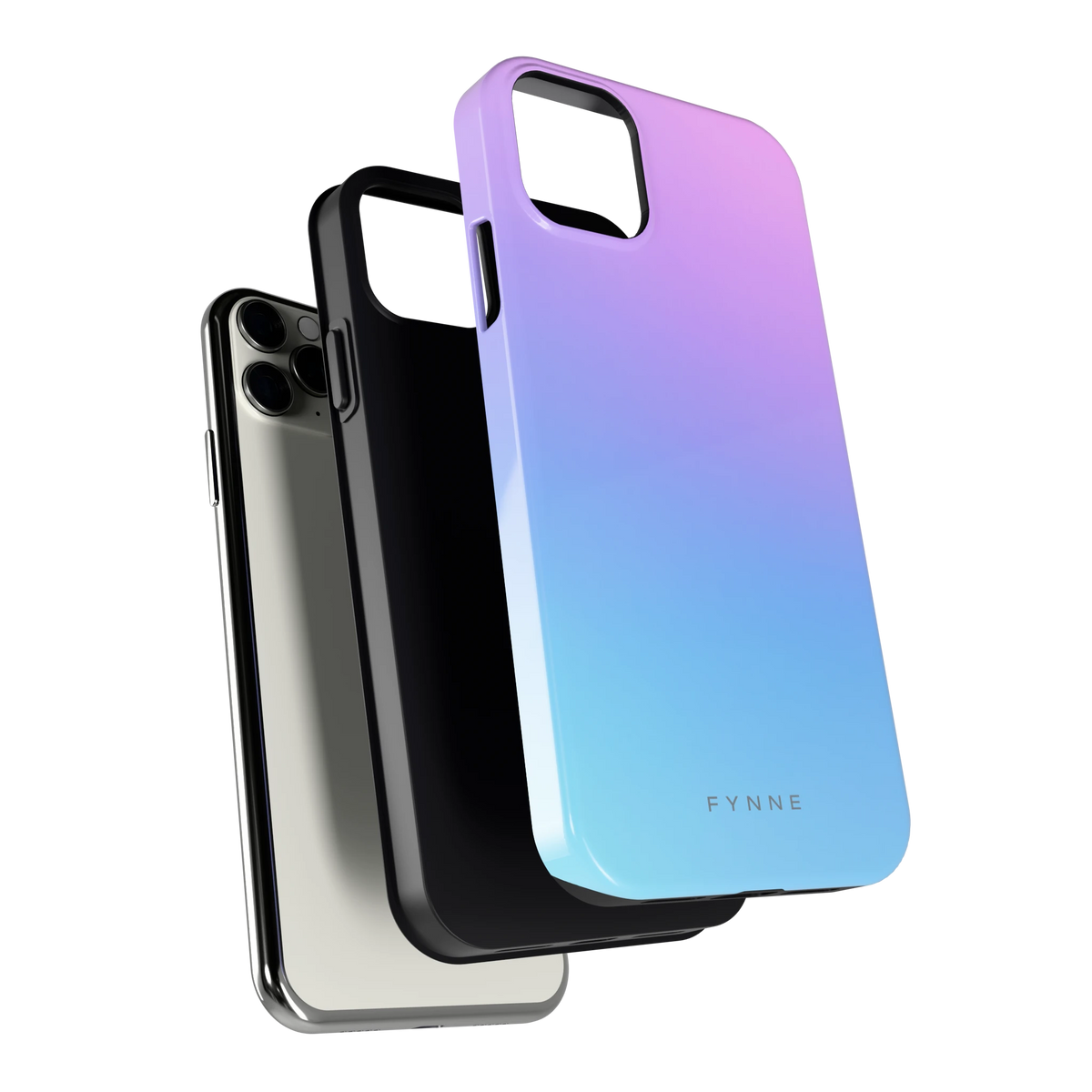 Pastel Kleurverloop hoesje voor iPhone 11 Pro Max, los van de telefoon