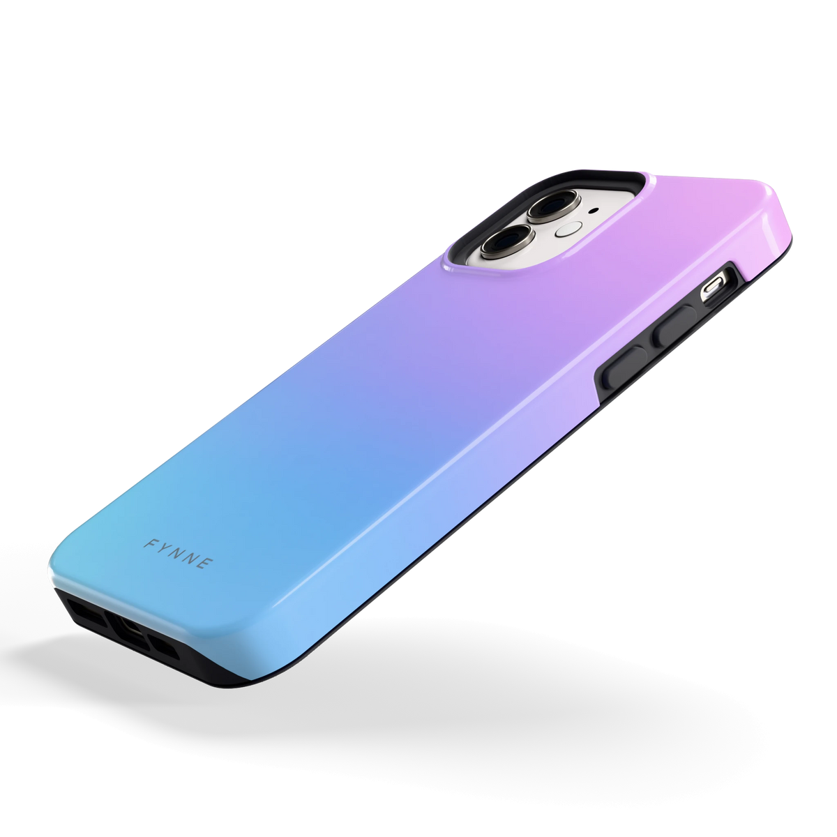Pastel Kleurverloop hoesje voor iPhone 12, schuin