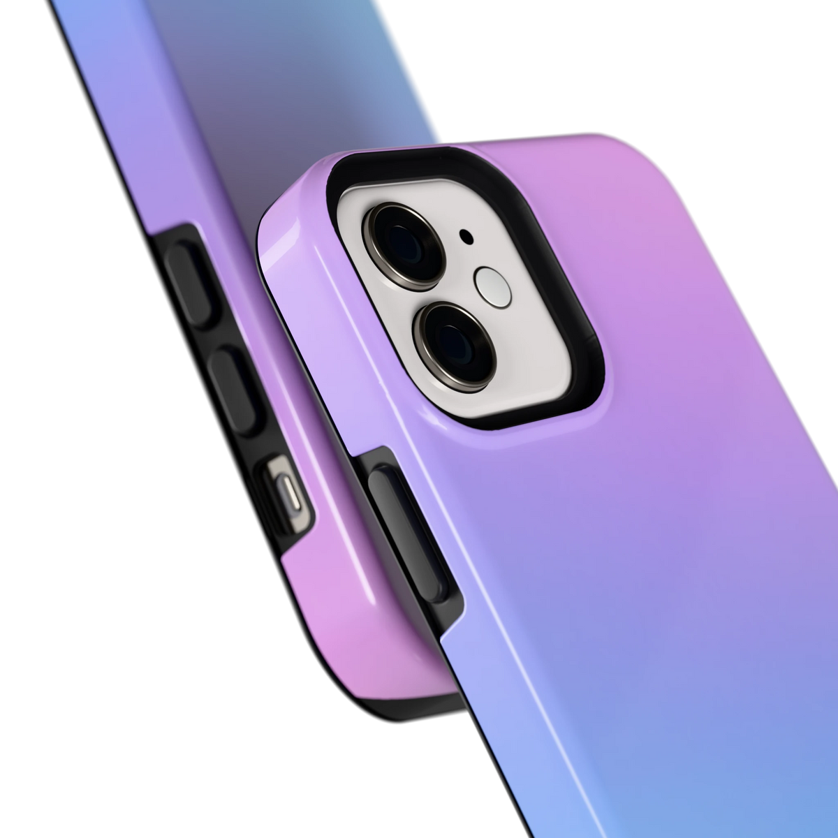 Pastel Kleurverloop hoesje voor iPhone 12, close-up