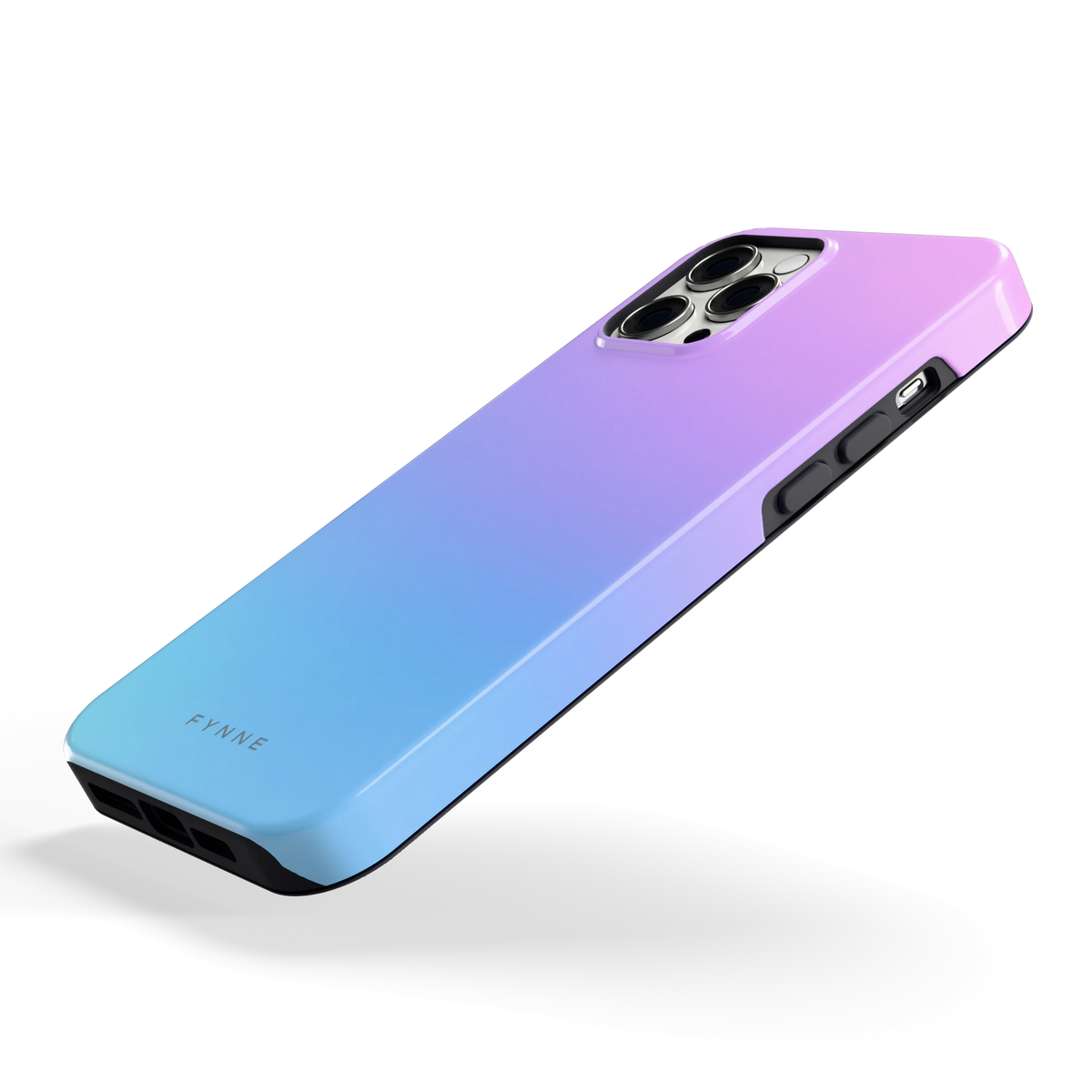 Pastel Kleurverloop hoesje voor iPhone 12 Pro Max, schuin