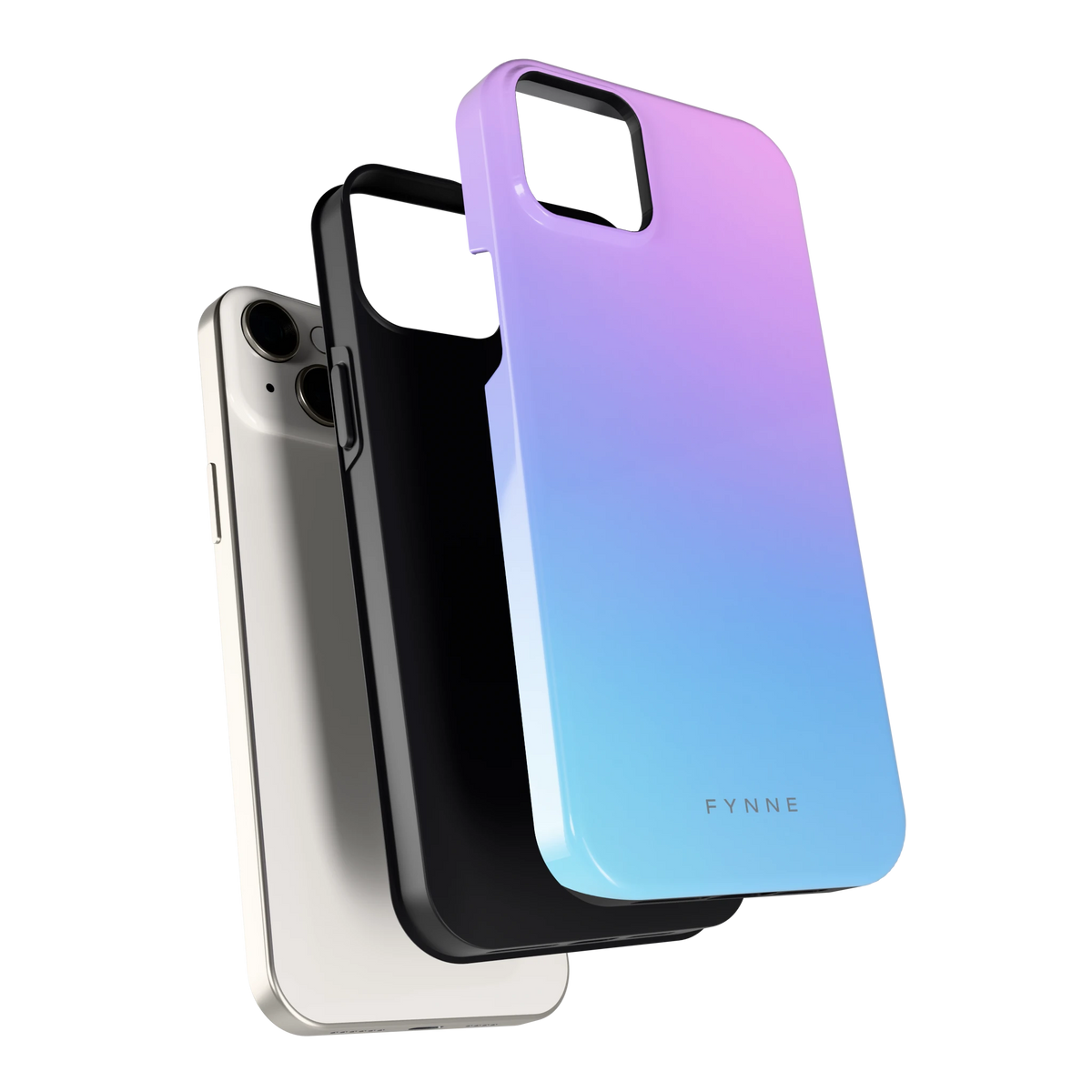Pastel Kleurverloop hoesje voor iPhone 14 Plus, los van de telefoon