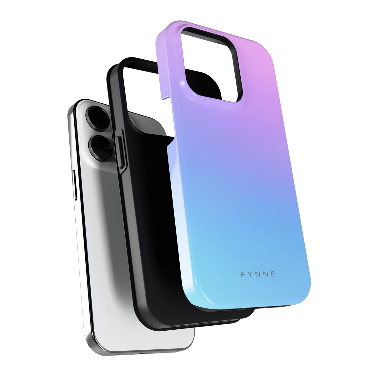 Pastel Kleurverloop hoesje voor iPhone 14 Pro, los van de telefoon