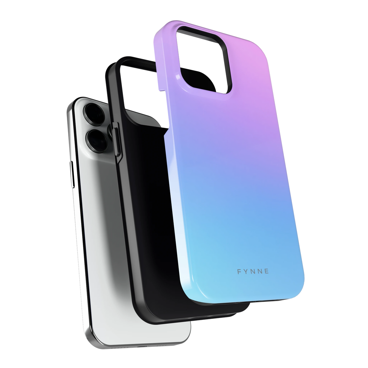 Pastel Kleurverloop hoesje voor iPhone 14 Pro Max, los van de telefoon