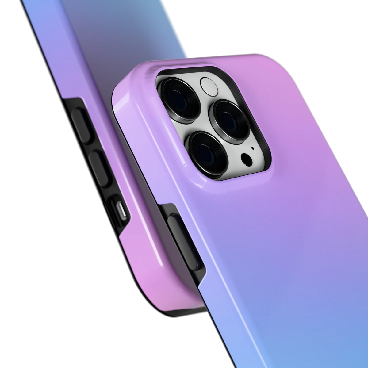 Pastel Kleurverloop hoesje voor iPhone 14 Pro Max, close-up