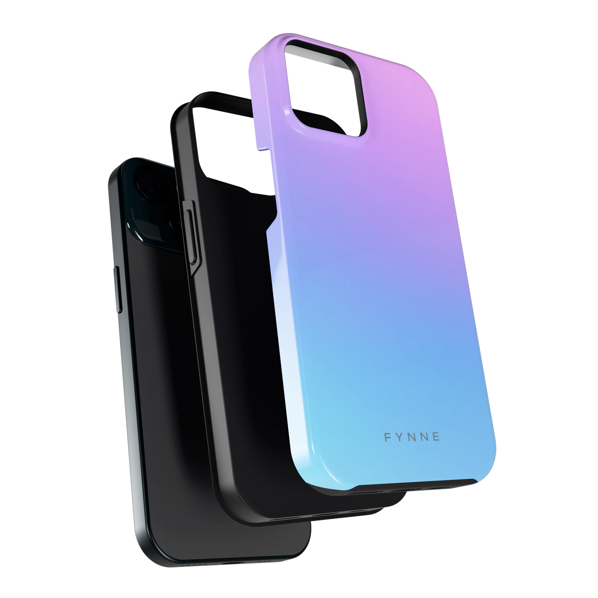 Pastel Kleurverloop hoesje voor iPhone 15, los van de telefoon