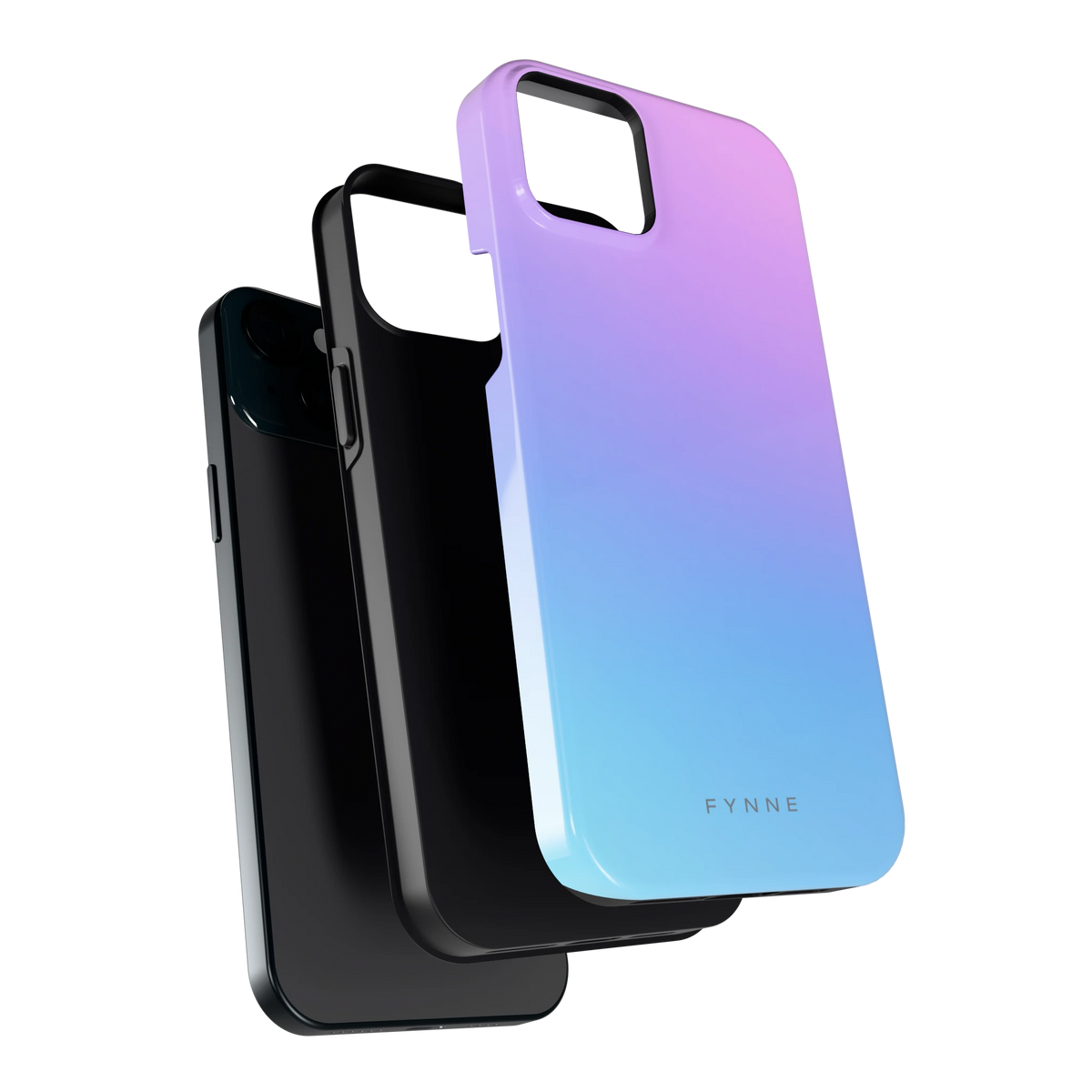 Pastel Kleurverloop hoesje voor iPhone 15 Plus, los van de telefoon