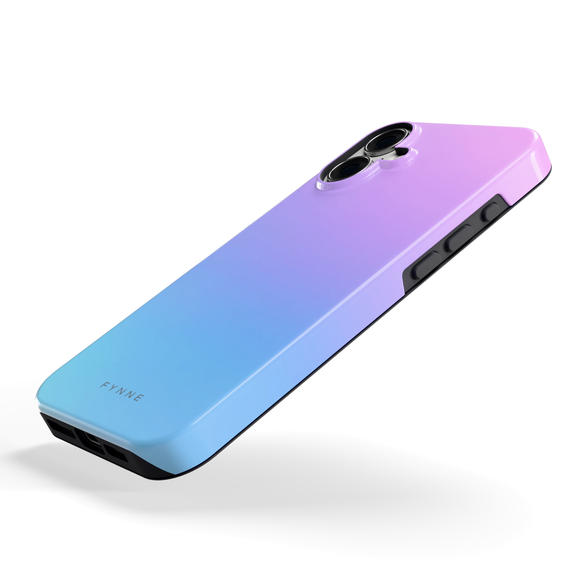 Pastel Kleurverloop hoesje voor iPhone 16 Plus, schuin