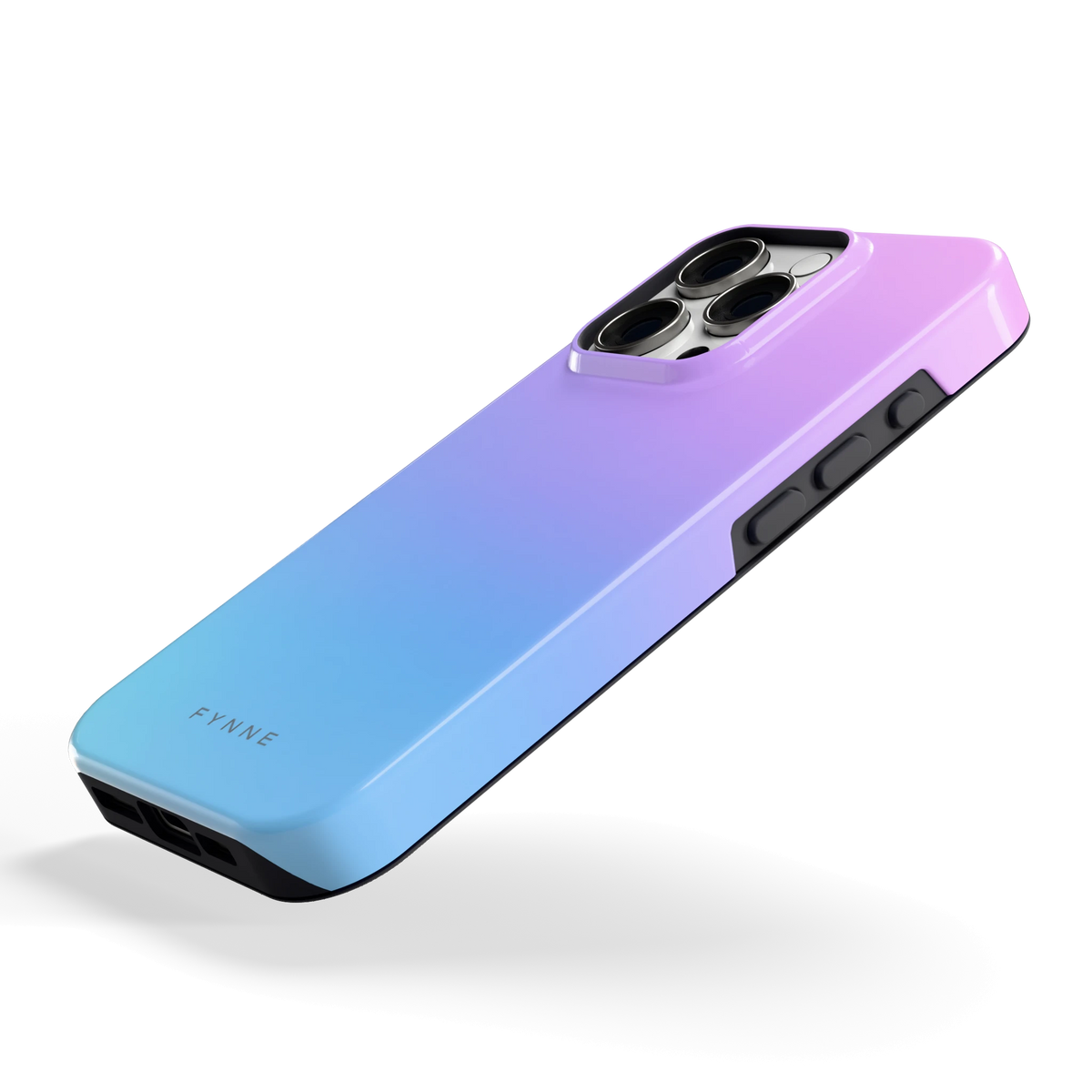 Pastel Kleurverloop hoesje voor iPhone 16 Pro, schuin