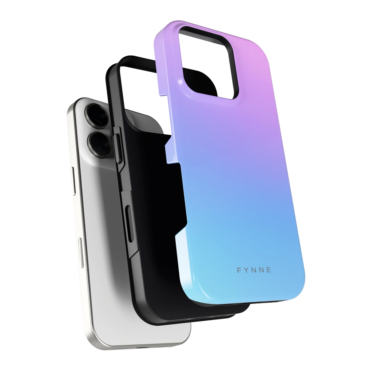 Pastel Kleurverloop hoesje voor iPhone 16 Pro, los van de telefoon