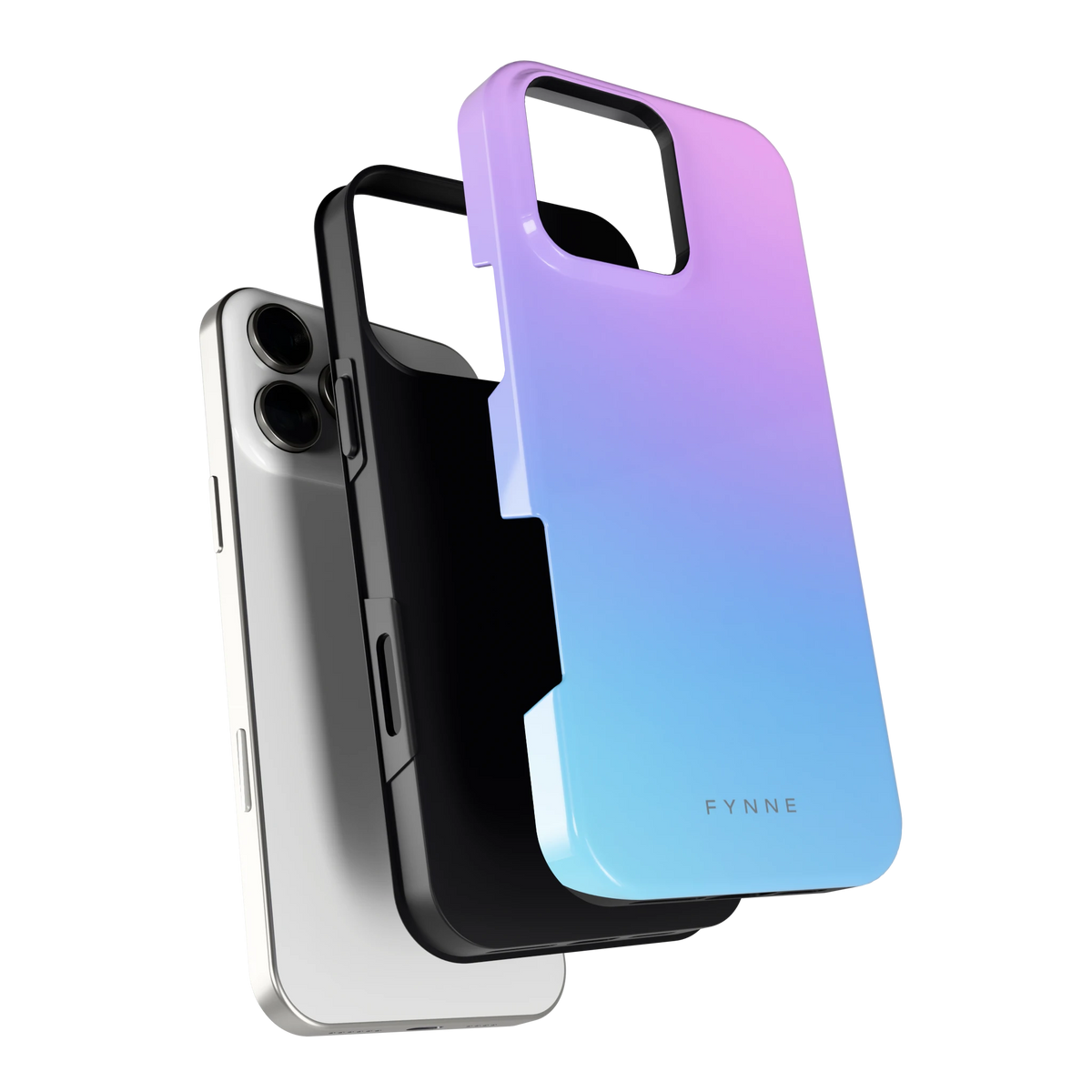 Pastel Kleurverloop hoesje voor iPhone 16 Pro Max, los van de telefoon