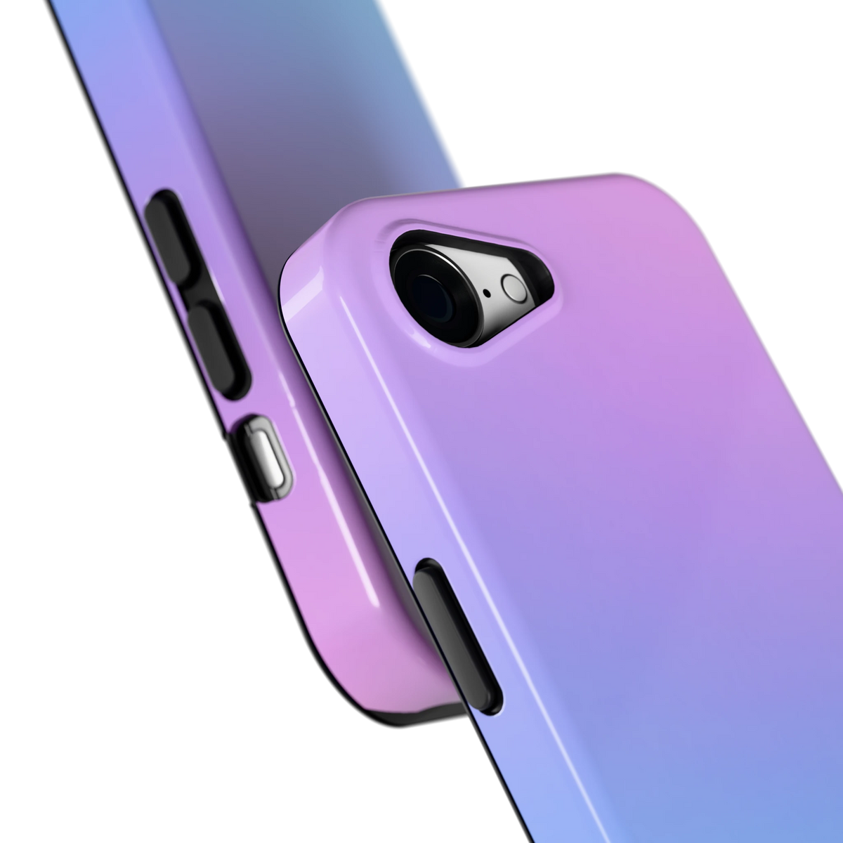 Pastel Kleurverloop hoesje voor iPhone 16e, close-up