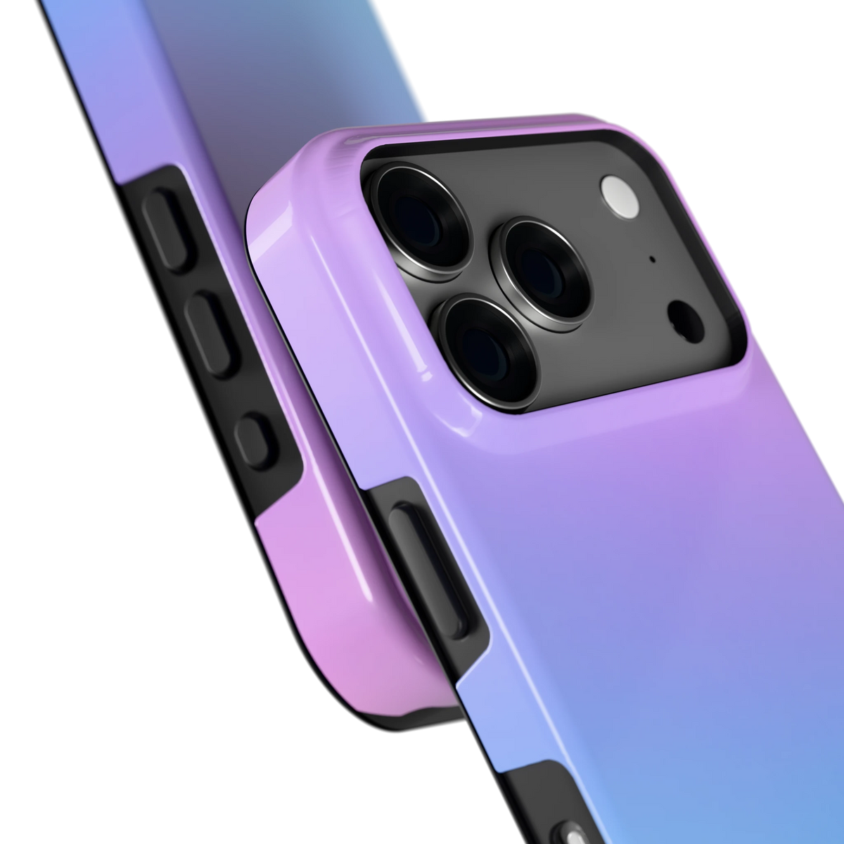 Pastel Kleurverloop hoesje voor iPhone 18 Pro, close-up