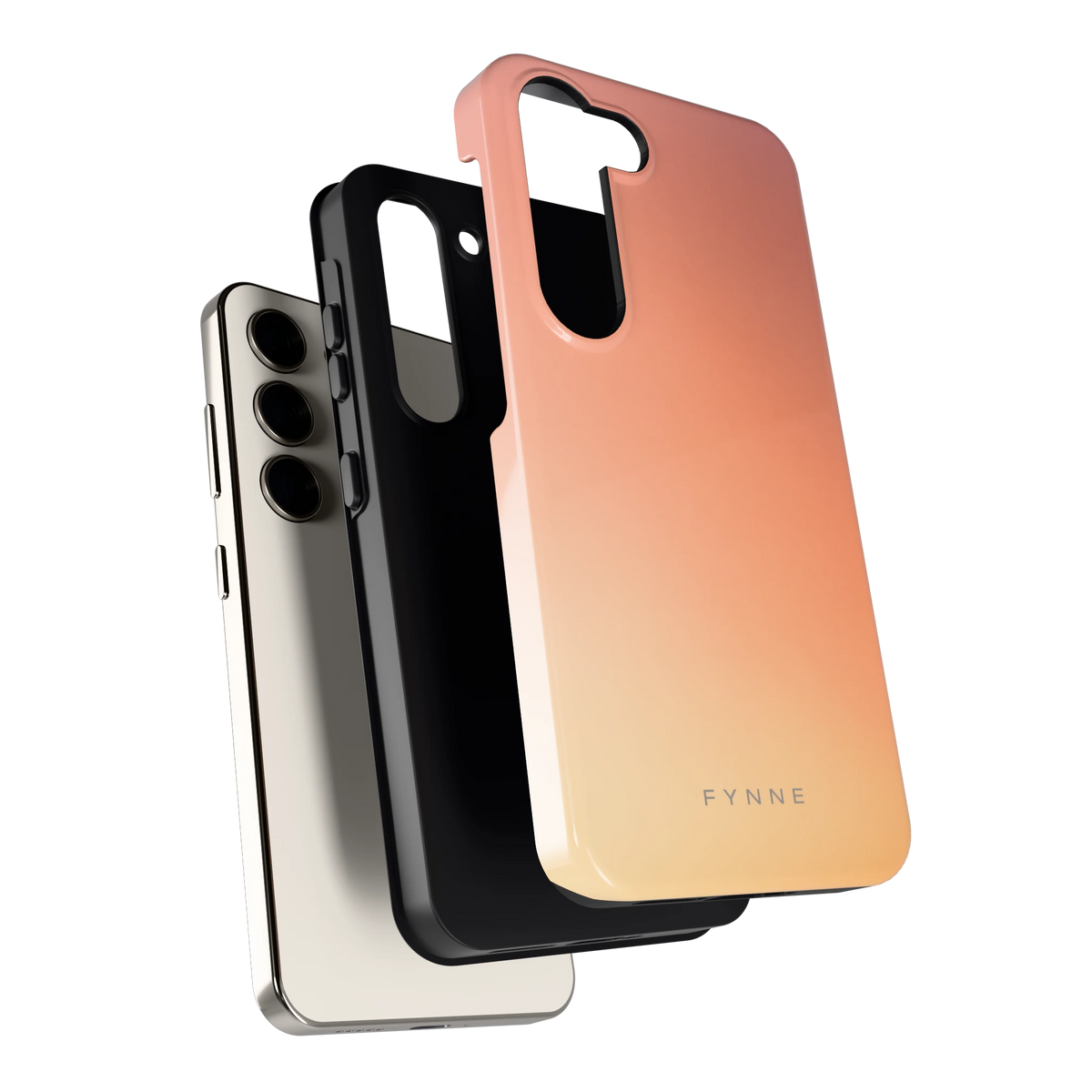 Perzikmist hoesje voor Galaxy S23, los van de telefoon