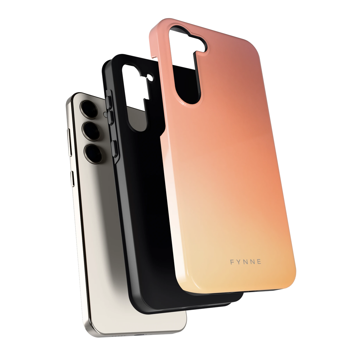 Perzikmist hoesje voor Galaxy S23+, los van de telefoon