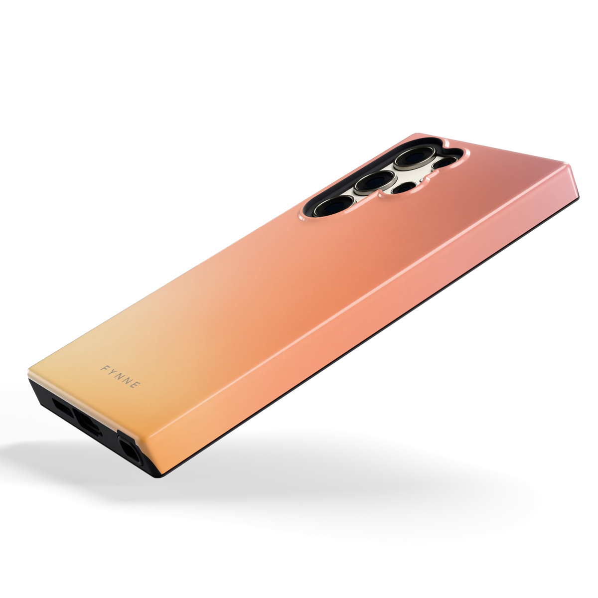 Perzikmist hoesje voor Galaxy S23 Ultra, schuin