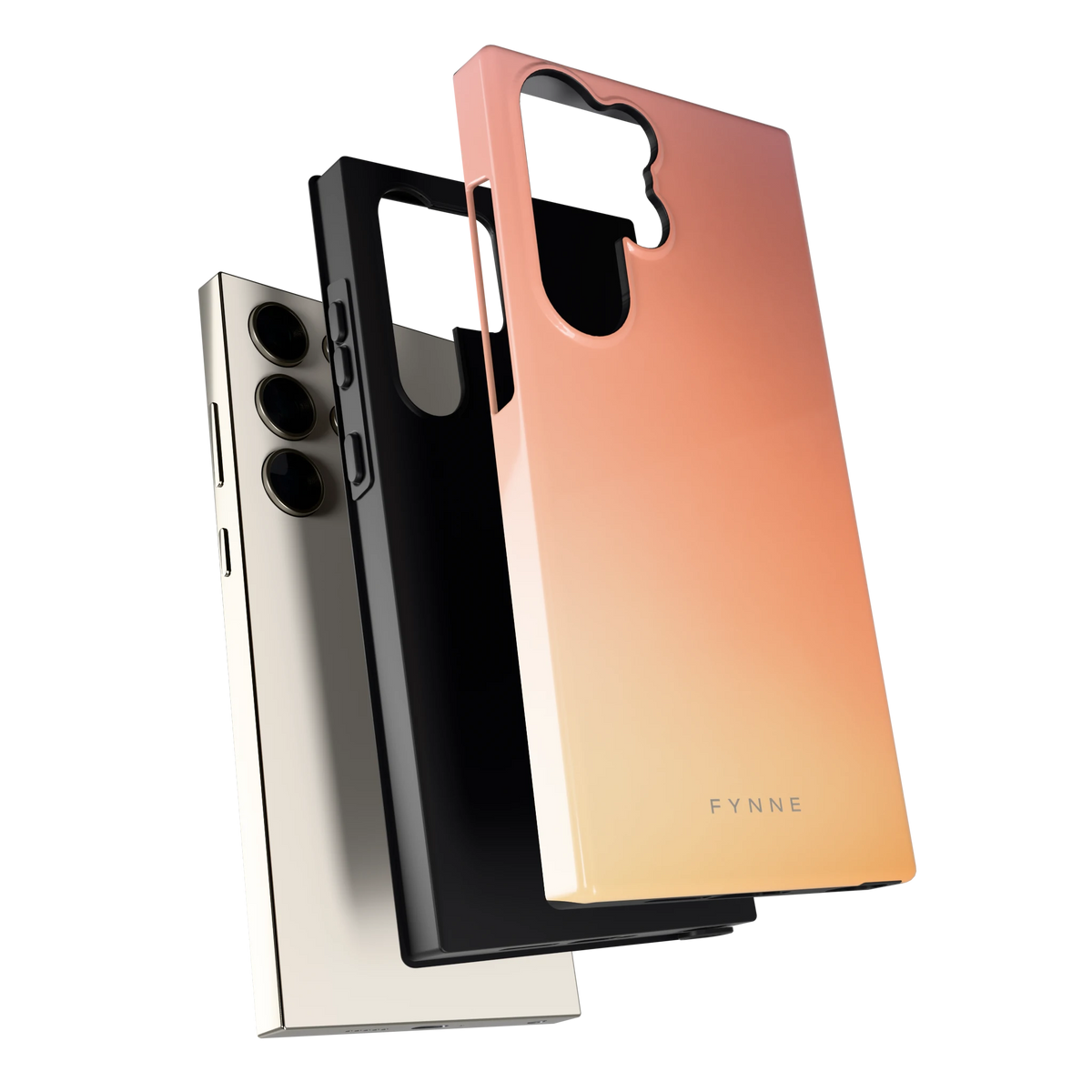 Perzikmist hoesje voor Galaxy S23 Ultra, los van de telefoon