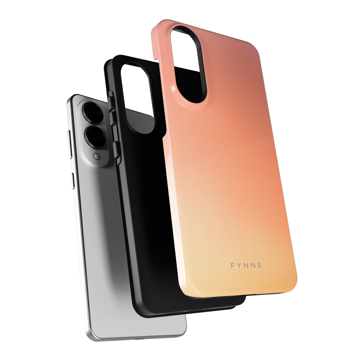 Perzikmist hoesje voor Galaxy S25 Edge, los van de telefoon