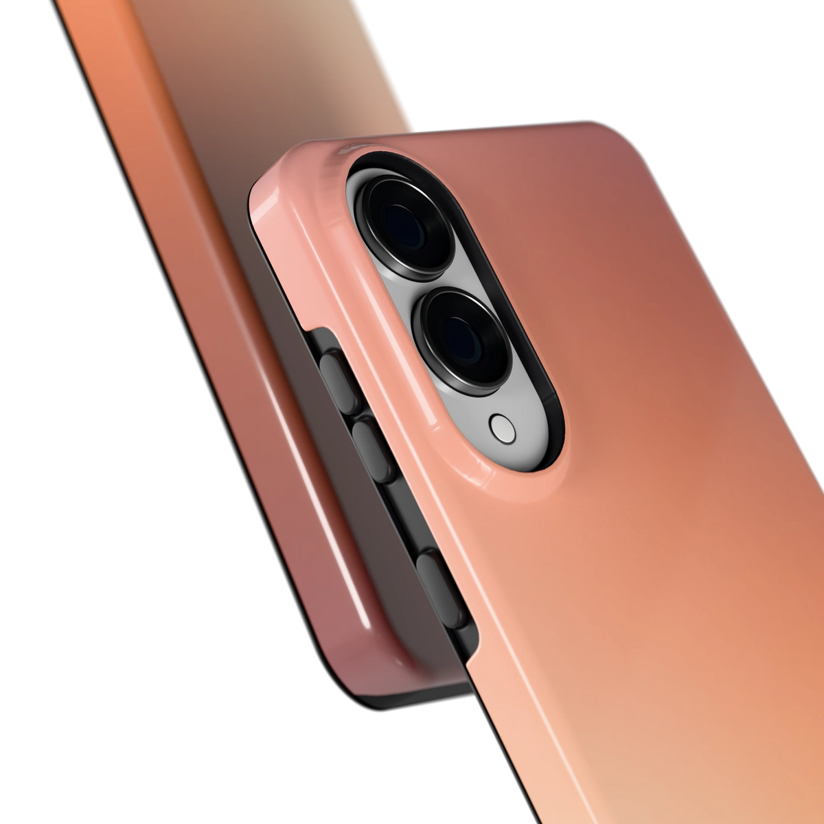 Perzikmist hoesje voor Galaxy S25 Edge, close-up