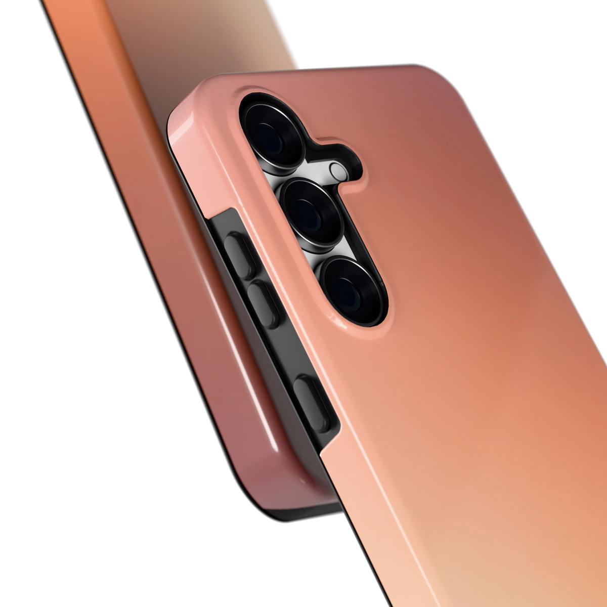 Perzikmist hoesje voor Galaxy S25 FE, close-up