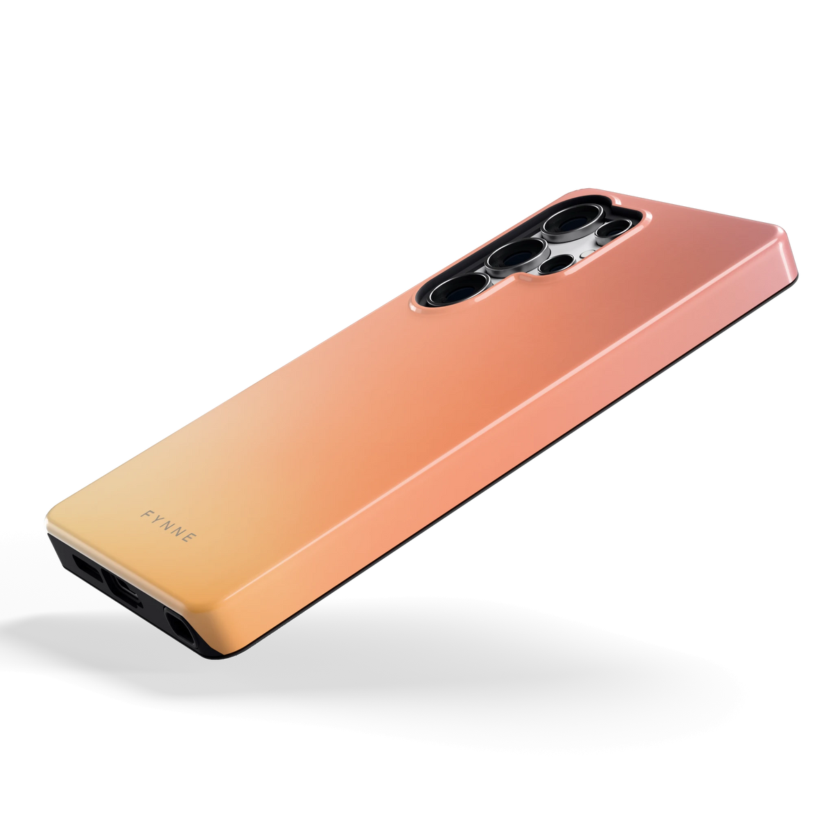 Perzikmist hoesje voor Galaxy S25 Ultra, schuin