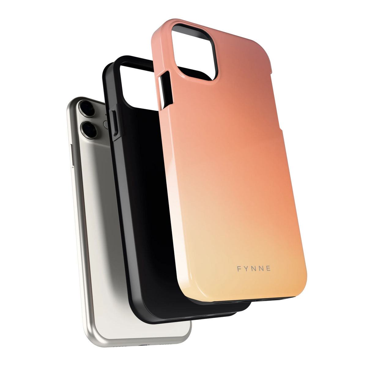 Perzikmist hoesje voor iPhone 11, los van de telefoon